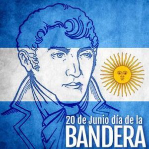 20 DE JUNIO: Día de la Bandera de Argentina, a la memoria de su creador, Gral. Manuel Belgrano quien en una fecha similar de 1820, pasó a la inmortalidad