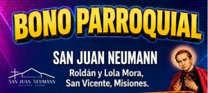 Misiones: La Pquia SJ Neumann tiene a la venta su Bono Colaboración 2026, con el sorteo de fabulosos premios